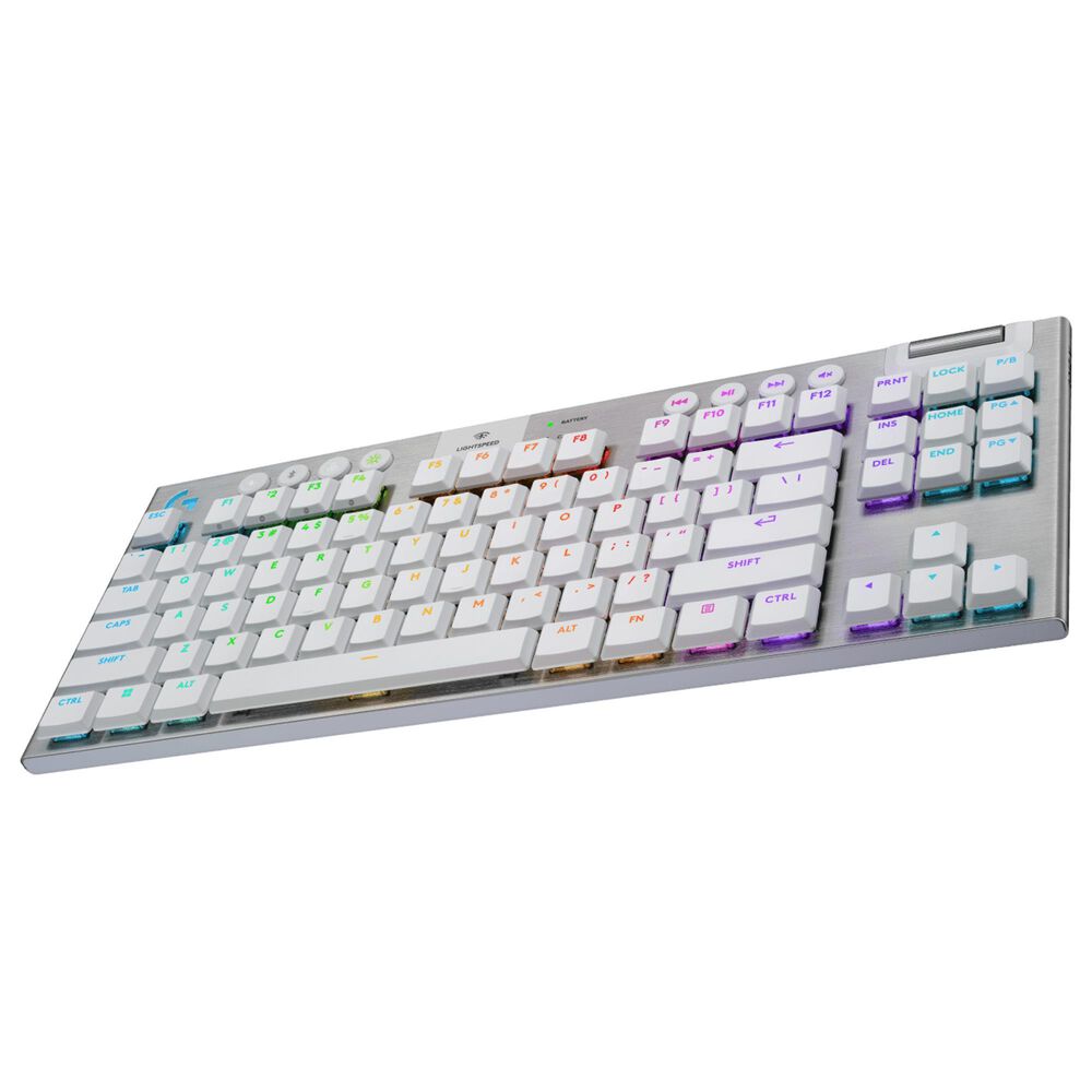 Logitech G915 X Lightspeed TKL Tactile Wireless Gaming Keyboard in White, , large