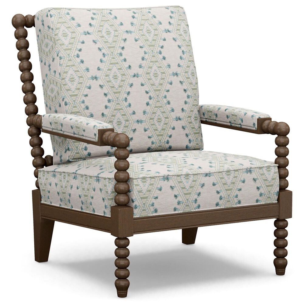 Lexington Furniture Ocean Breeze Maarten Accent Chair in Tan, Teal and Green, , large