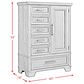Mayberry Hill Colorado 6 Drawer Door Chest in Charcoal, , large