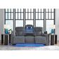 Ashley Forest Lake Power Reclining Sofa in Steel, , large
