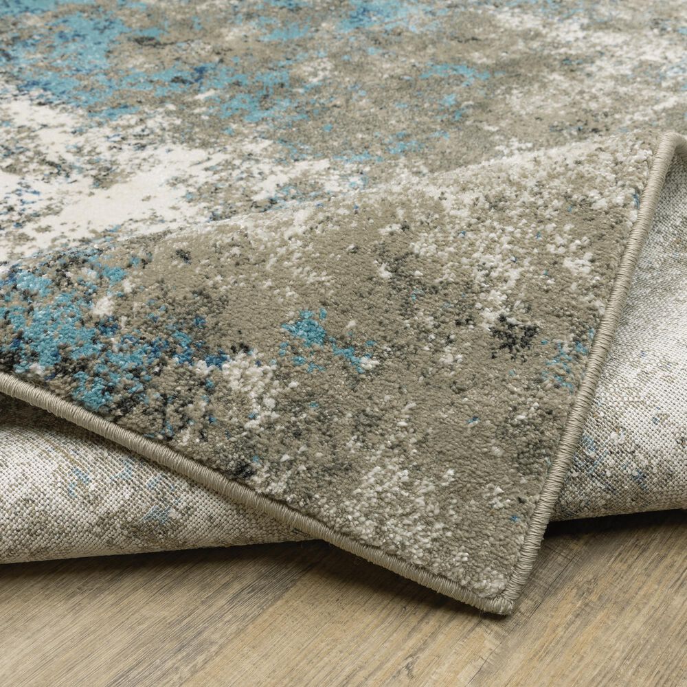Oriental Weavers Venice Rimini 2&#39;3&quot; x 7&#39;6&quot; Blue and Beige Runner, , large