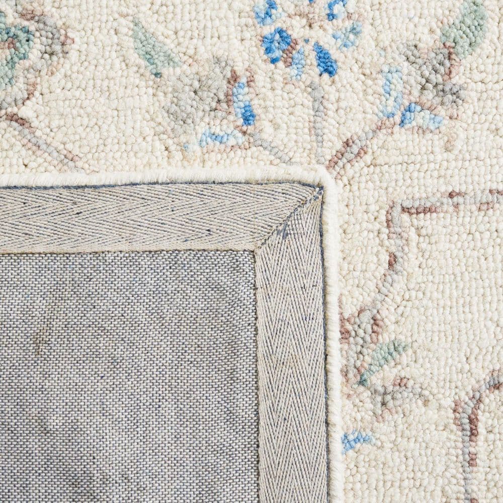 Safavieh Micro-Loop Oriental 2&#39;3&quot; x 7&#39; Ivory and Grey Runner, , large