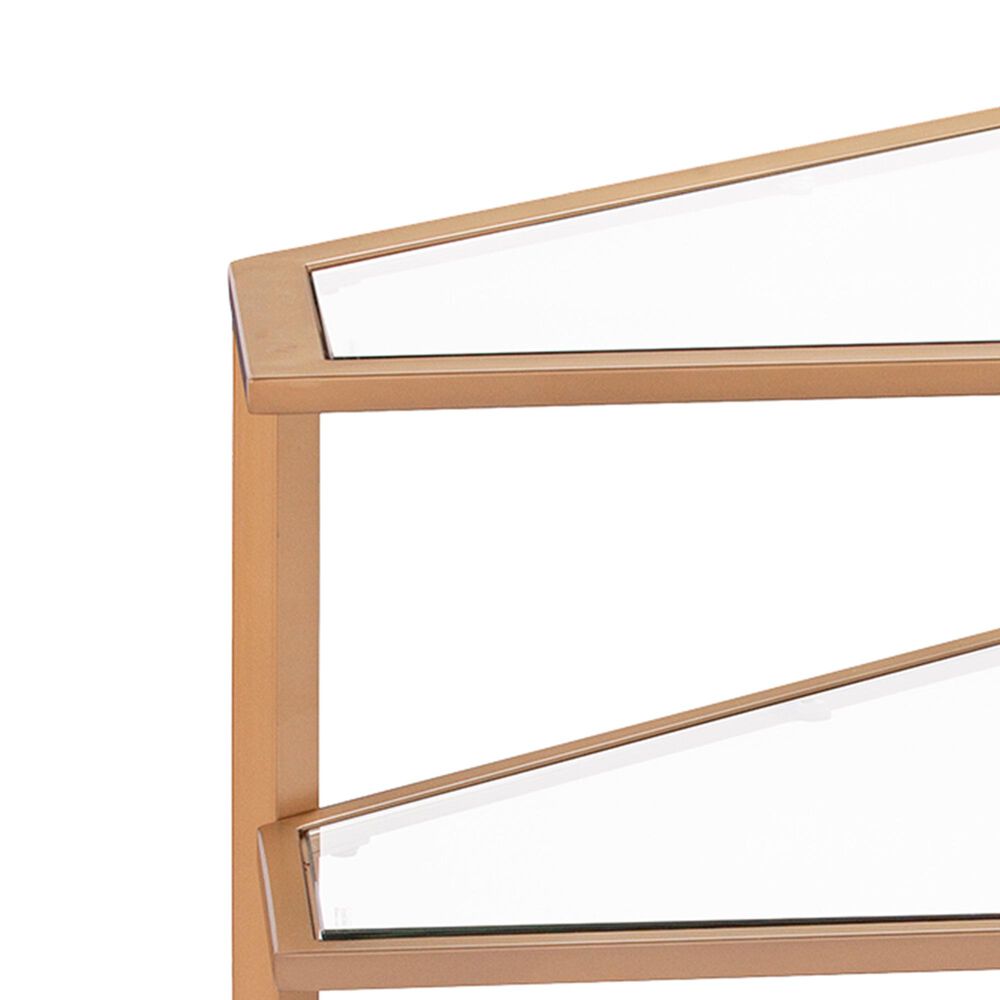 Southern Enterprises Jaymes Corner TV Stand in Soft Gold, , large