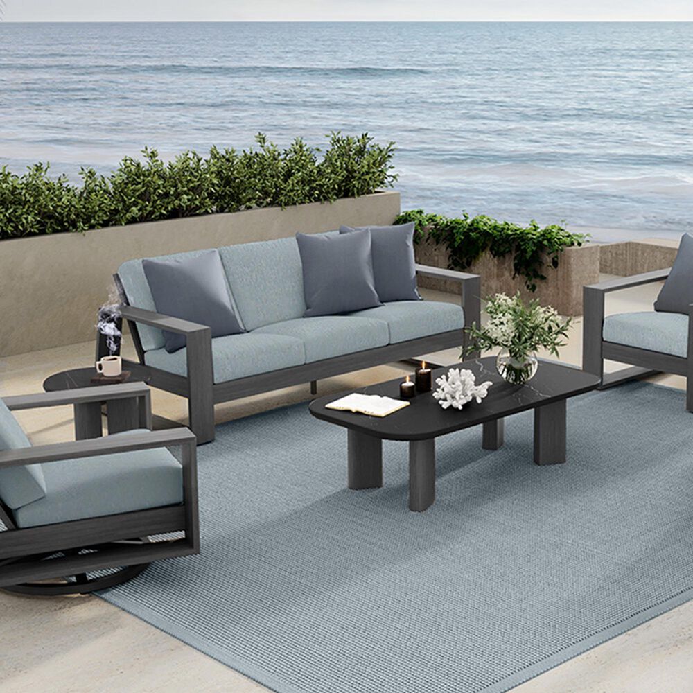 Ebel Outdoor Furniture Forano and Aspen Patio End Table in Onyx, , large