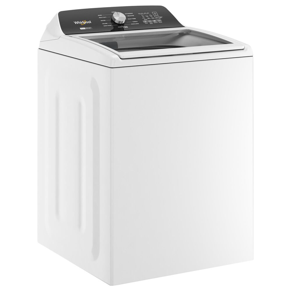 Whirlpool 4.7 Cu. Ft. Top Load Washer with 2-In-1 Removable Agitator and 7 Cu. Ft. Electric Dryer Laundry Pair in White, , large