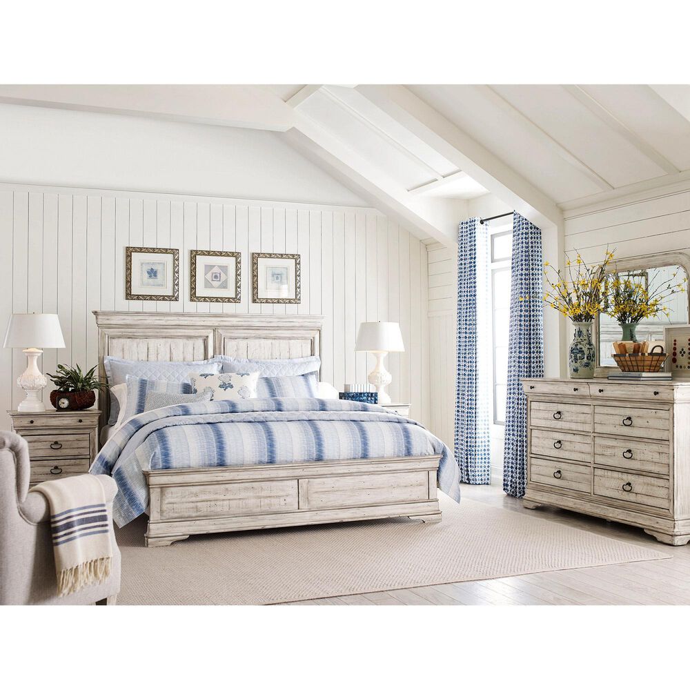 Kincaid Selwyn Carlisle Queen Panel Bed in Cottage White, , large