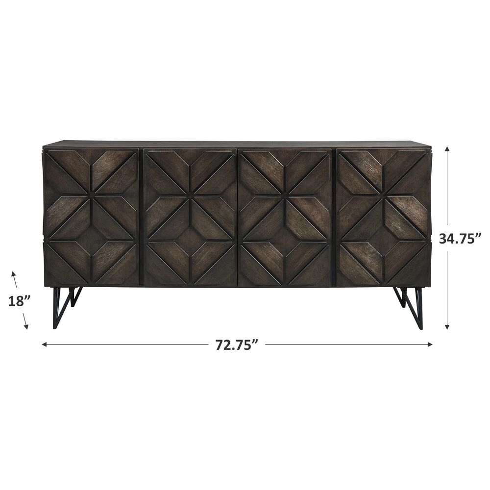 Ashley Chasinfield 72&quot; Large TV Stand in Dark Espresso Brown, , large