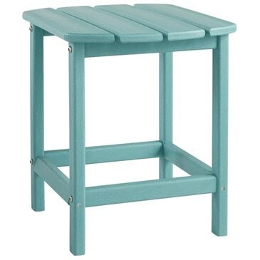 Ashley Sundown Treasure Rectangular End Table in Turquoise, , large