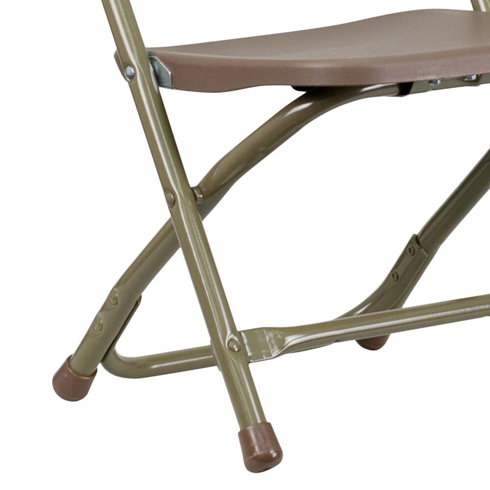 Flash Furniture Timmy Kids Folding Chair in Gold and Brown &#40;Set of 2&#41;, , large