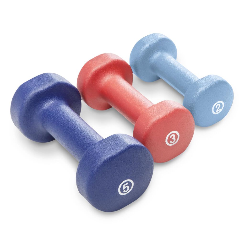 Impex, Inc Neoprene Dumbbell Set: &#40;2&#41; 2lbs, &#40;2&#41; 3lbs, &#40;2&#41; 5 lbs, , large