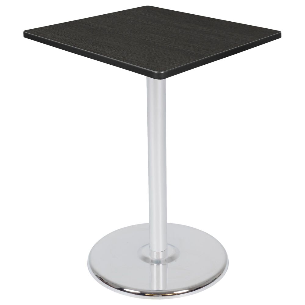 Regency Global Sourcing Via 30" Cafe Table in Ash Grey/Chrome, , large