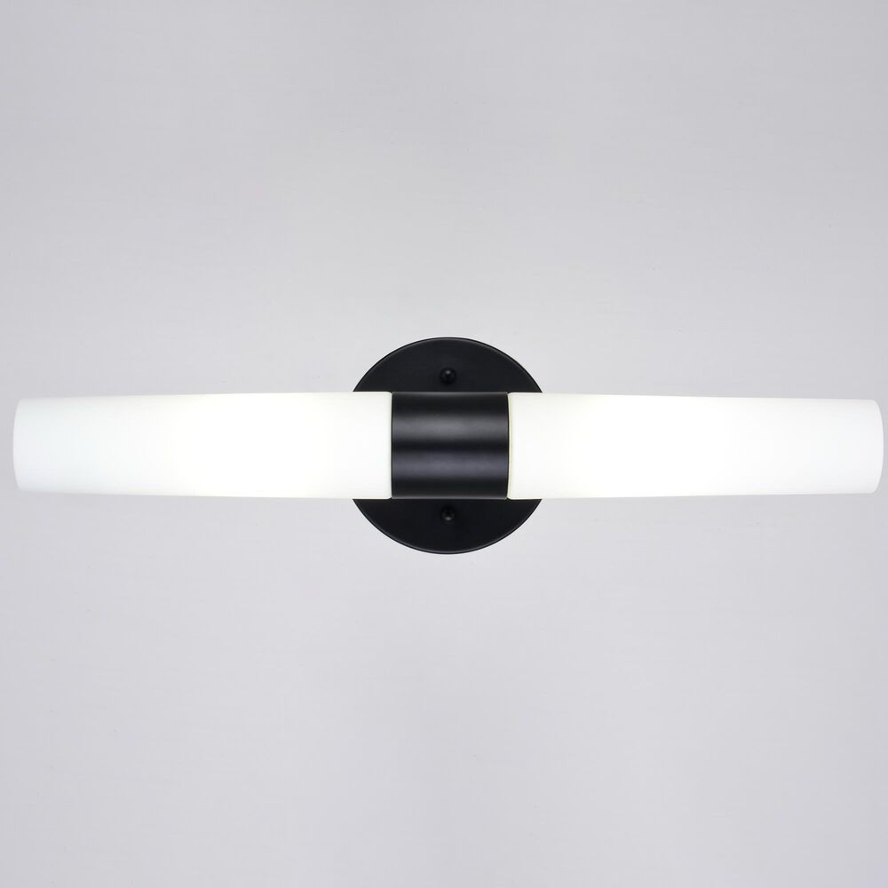 Vaxcel Elliot 2-Light Bathroom Vanity in Matte Black, , large