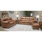 Ashley WillowBend Stationary Sofa in Caramel, , large