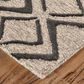 Feizy Enzo 2" x 3" Charcoal and Taupe Area Rug, , large