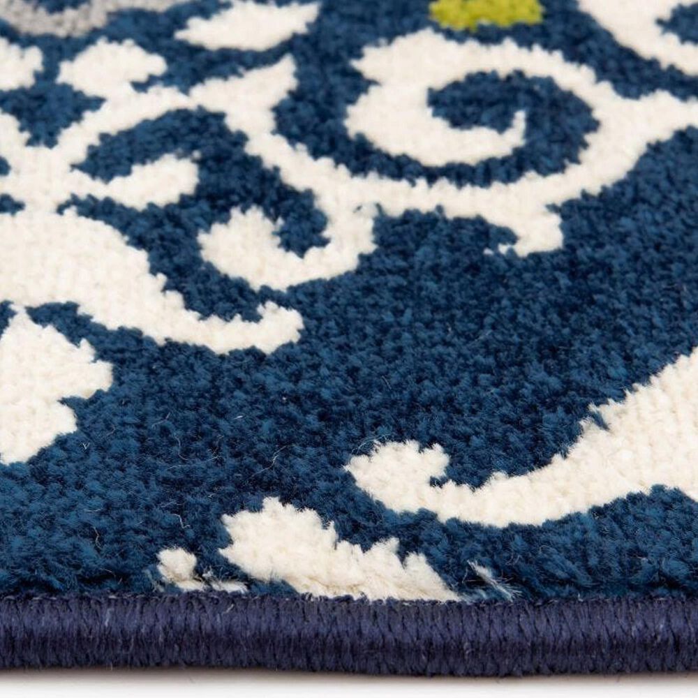 Central Oriental Trisha Yearwood Renew Centerville 7&#39;10&quot; x 9&#39;10&quot; Snow and Sapphire Area Rug, , large