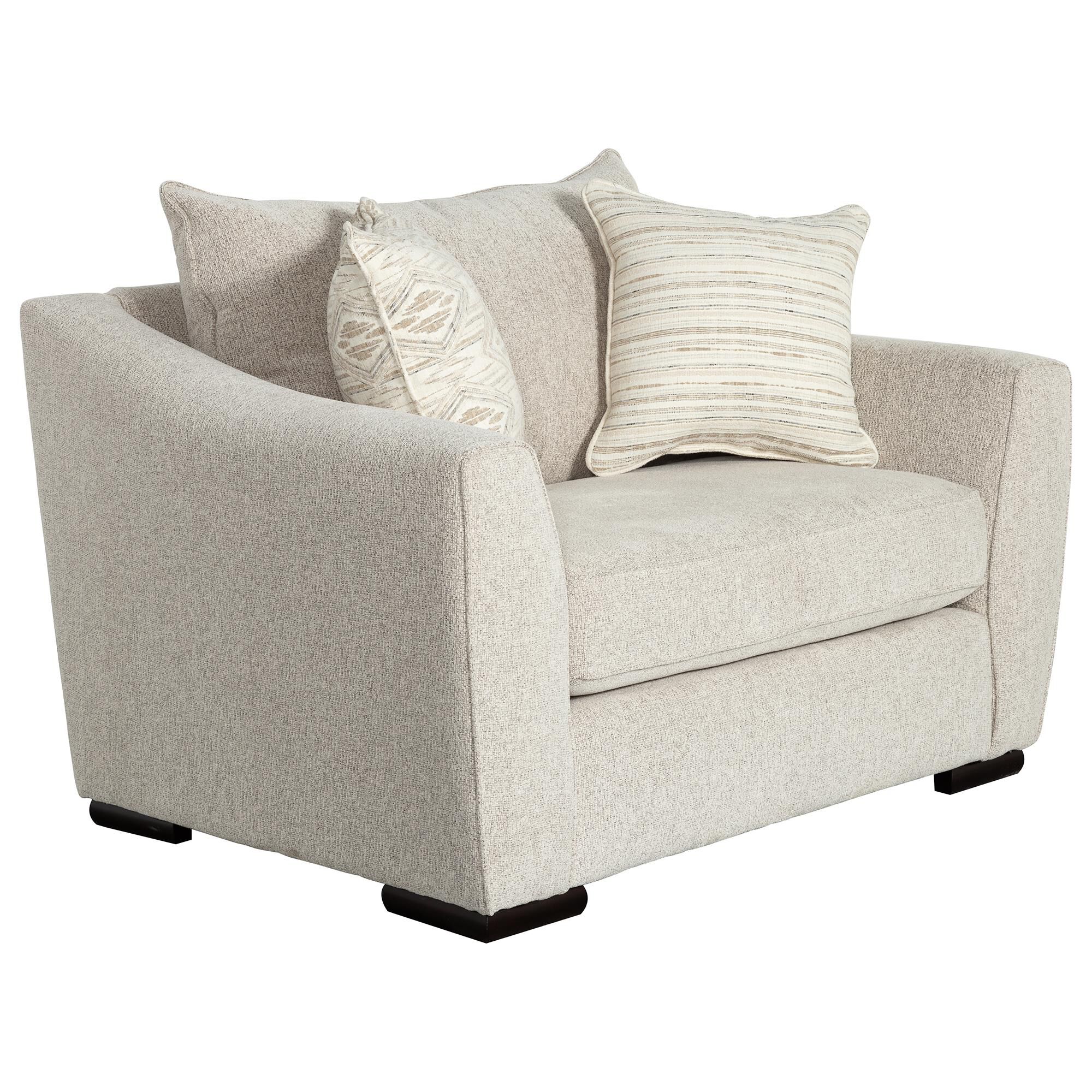 Xenia Contemporary Chair and a Half in Vibrant Vision Nebraska