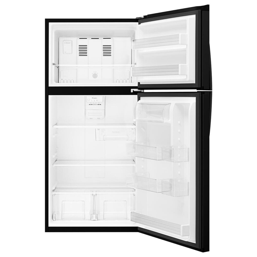 Whirlpool 19 Cu. Ft. Top-Freezer Refrigerator with LED Interior Lighting in Black, , large