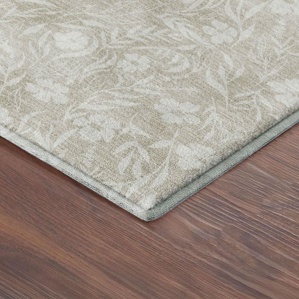 Dalyn Rug Company Soft Essentials Floral Beige 3' x 5' Indoor/Outdoor Area Rug, , large