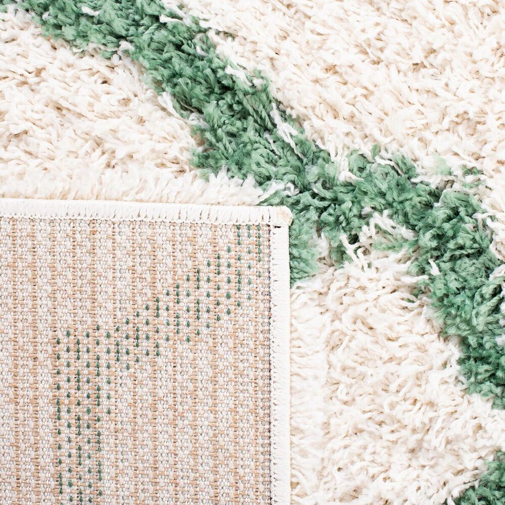Safavieh Venus Shag 4&#39; x 6&#39; Ivory and Green Area Rug, , large
