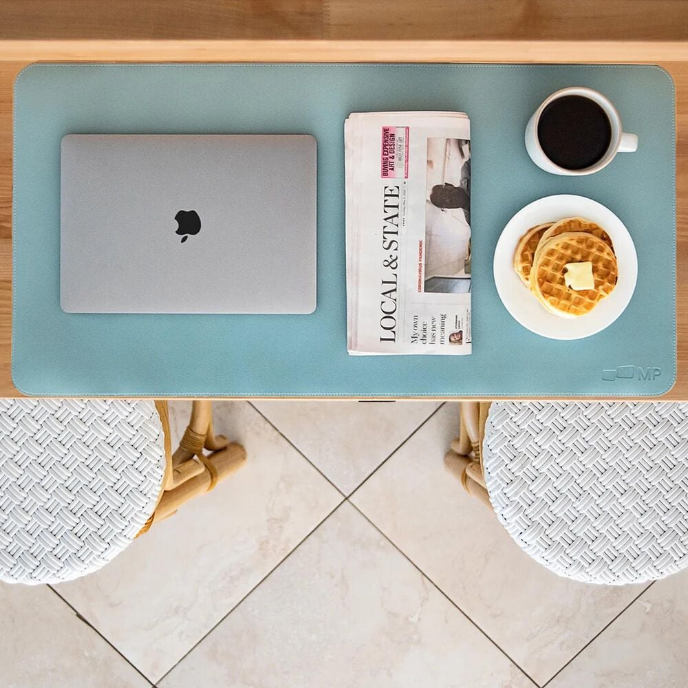 Mobile Pixels Desk Mat in Haze Blue, , large