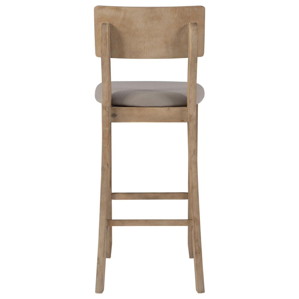 Linon Home Decor Jorissen Bar Stool in Grey Wash, , large