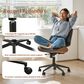 HOMLUX Ergonomic Swivel Office Chair with Button-Tufted Cushion in Black, , large