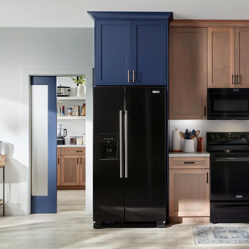 Maytag 25 Cu. Ft. Side-by-Side Refrigerator in Black, , large