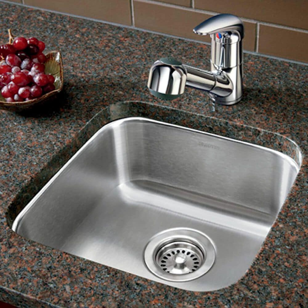 Blanco Stellar 15&quot; Bar Kitchen Sink in Refined Brushed, , large