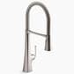 Kohler Graze Semi-Professional Pull-Down Kitchen Sink Faucet in Vibrant Stainless, , large