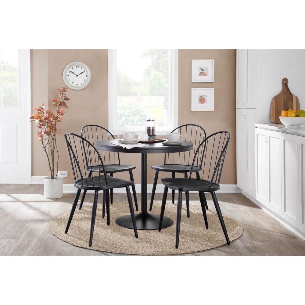 Lumisource Dakota Dining Table in Black - Table Only, , large