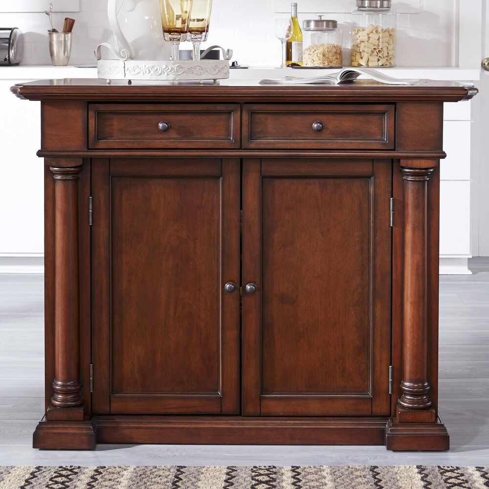 Homestyles Beacon Hill Kitchen Island in Aged Cherry, , large