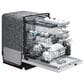 Samsung 24" Bespoke  Smart Dishwasher with 3rd Rack Washing System in White Glass, , large