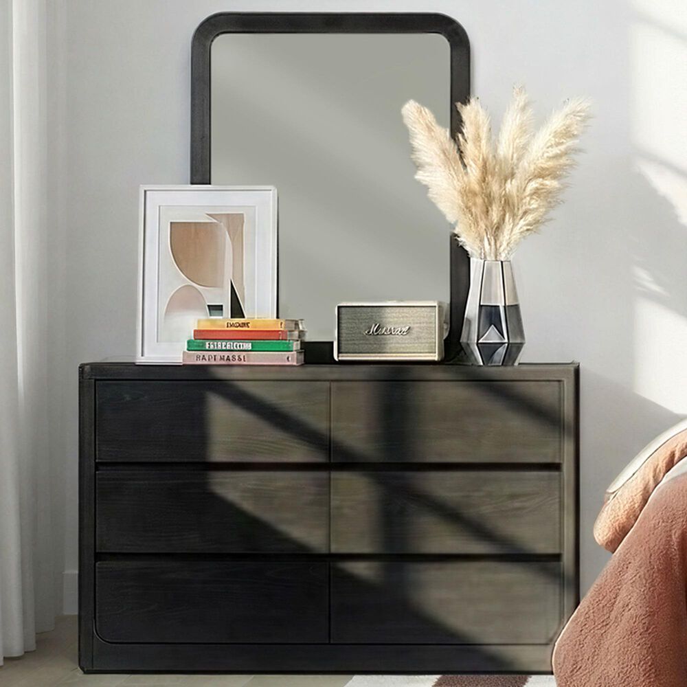 Eastern Shore Modena 6 Drawer Dresser and Mirror in Midnight Blue, , large