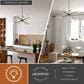 Vaxcel International Co. Ltd. Gresham 10-Light Chandelier in Antique Gold with Matte Black, , large