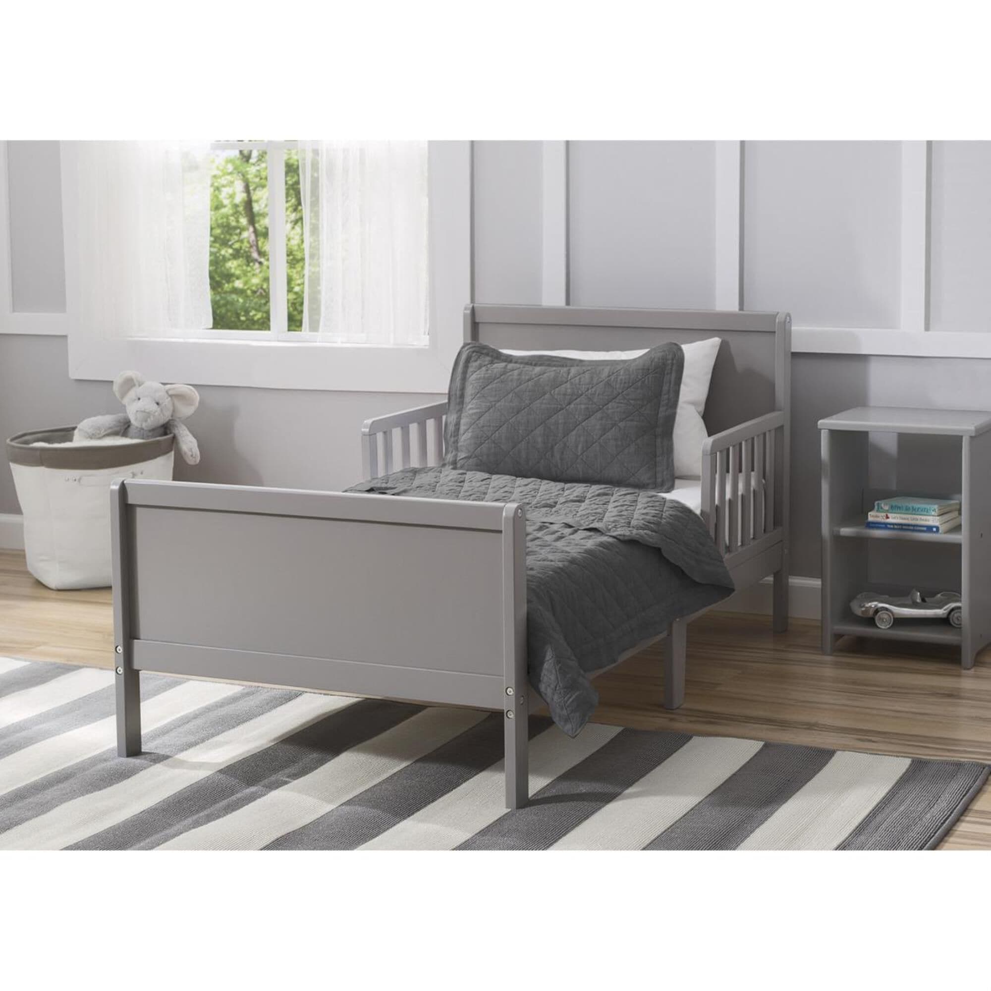 Grey cheap toddler bed