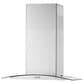 Whirlpool 30" Curved Glass Range Hood with 400 CFM in Stainless Steel, , large