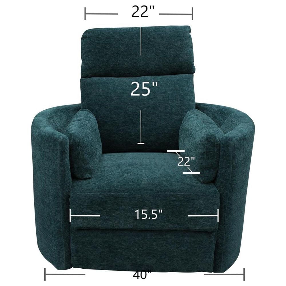 Simeon Collection Radius Power Swivel Glider Recliner in Revel Oyster, , large