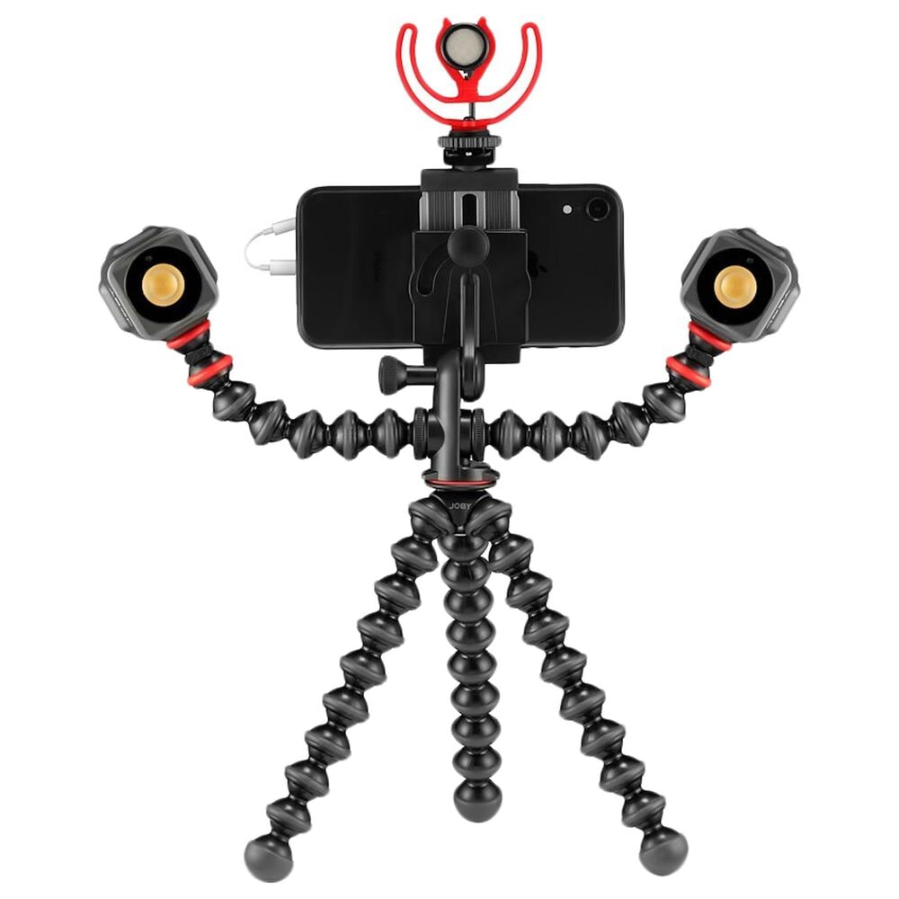 JOBY Wavo Mobile Portable On-Camera Microphone in Black and Red, , large