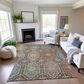 Dalyn Rug Company Silk Road Chocolate, Ivory, Gold, Copper, Gray, Taupe and Blue 5" x 7"6" Area Rug, , large