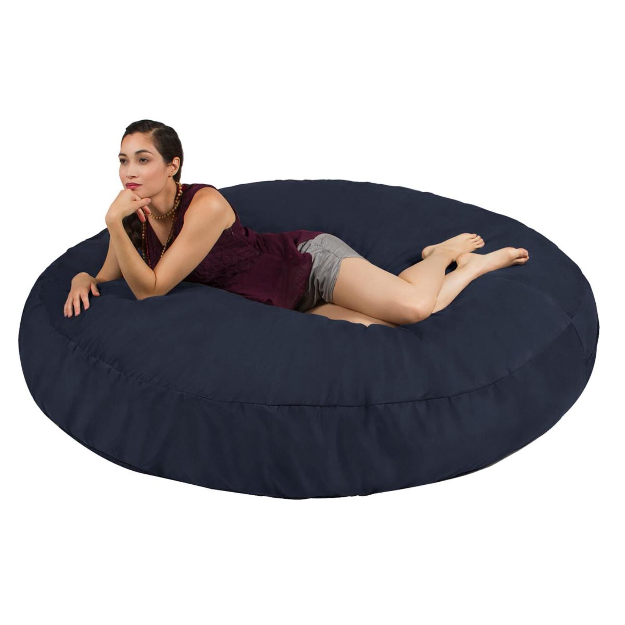 Large navy sale bean bag
