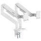 MSI Dual-Arm Monitor Mount for 17 to 45" Displays in Matte White, , large
