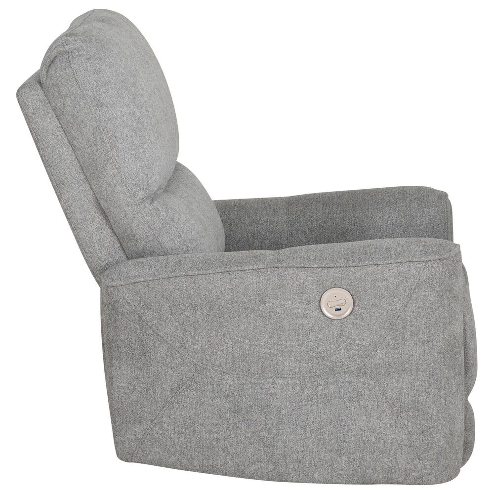 Linon Home Decor Colton Power Recliner in Grey, , large