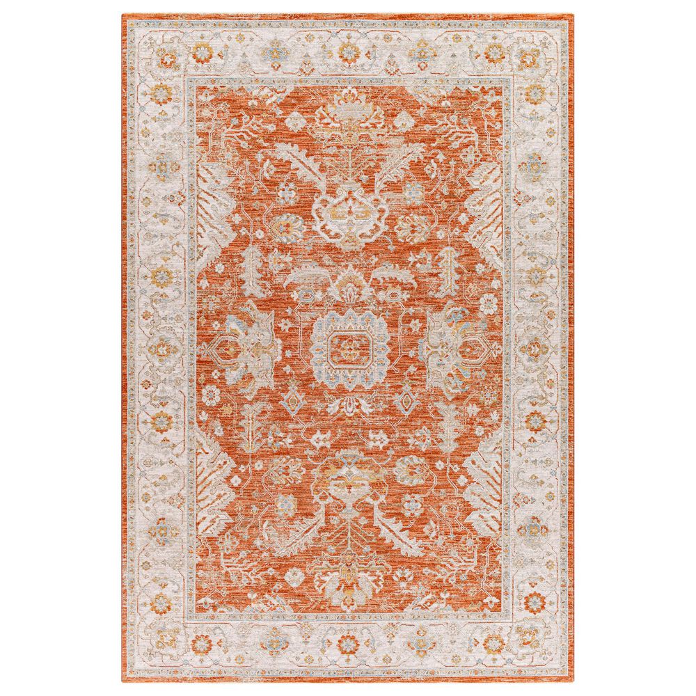 Surya Avant Garde AVT-2317 2" x 3" Orange, Blue and Beige Area Rug, , large