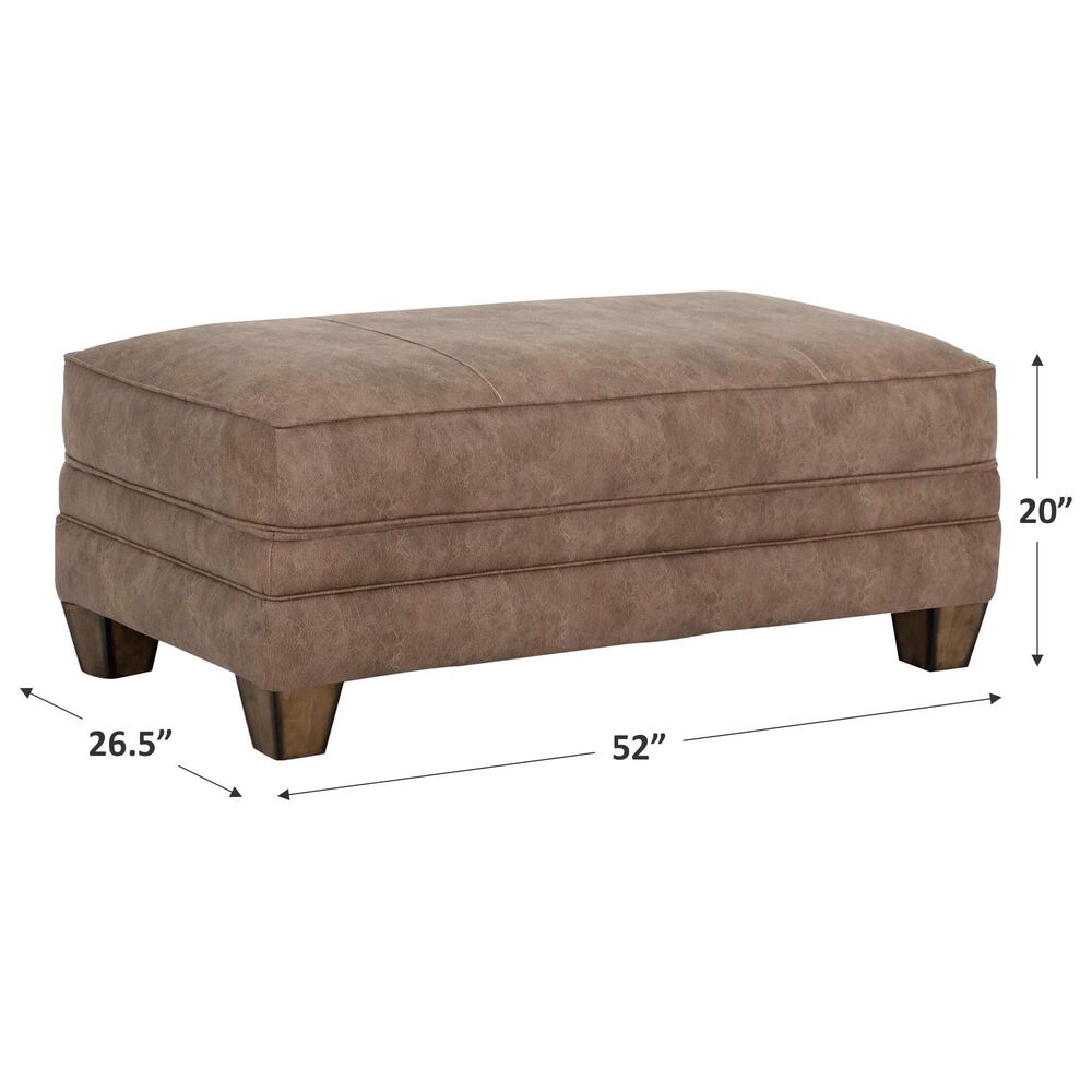 Moore Furniture Sicily Ottoman in Hazelnut, , large