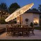 HOMLUX 10" Solar LED Patio Umbrella with Adjustable Tilt and in Green, , large
