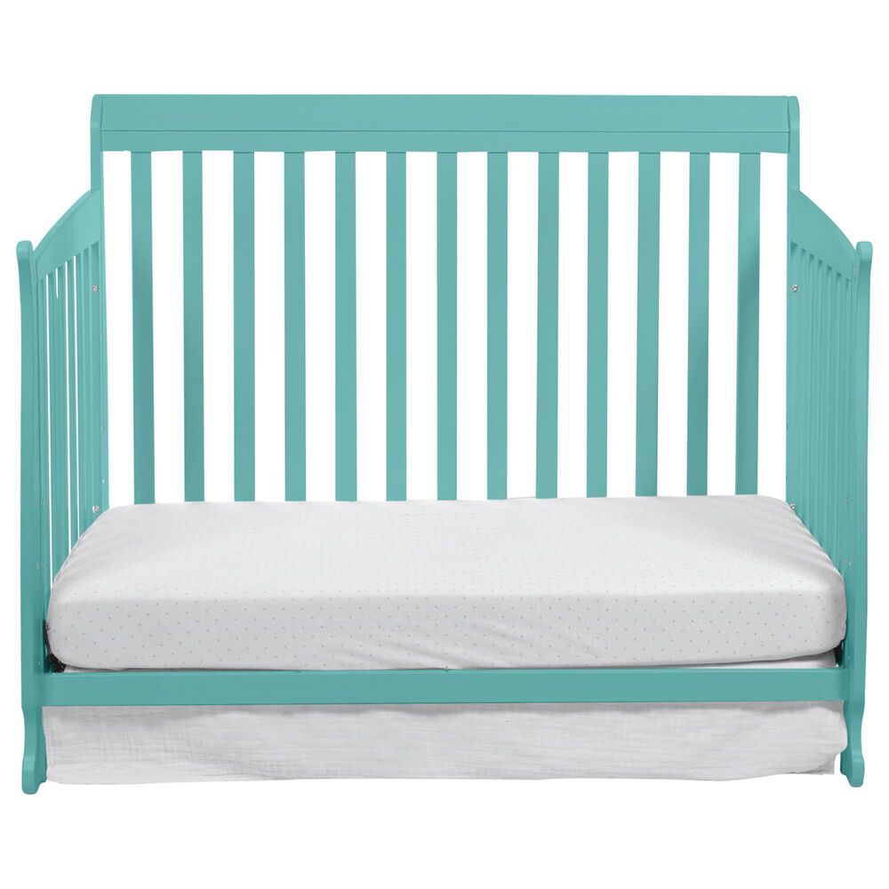 Hearth and Haven Riley 4-In-1 Convertible Crib in Turquoise, , large