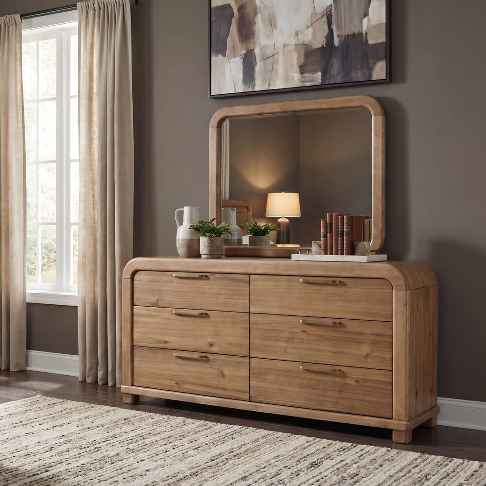 Urban Home Dresser Mirror in Brown, , large