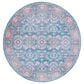 Safavieh Serapi  SEP584 6"7" Round Rust and Blue Area Rug, , large