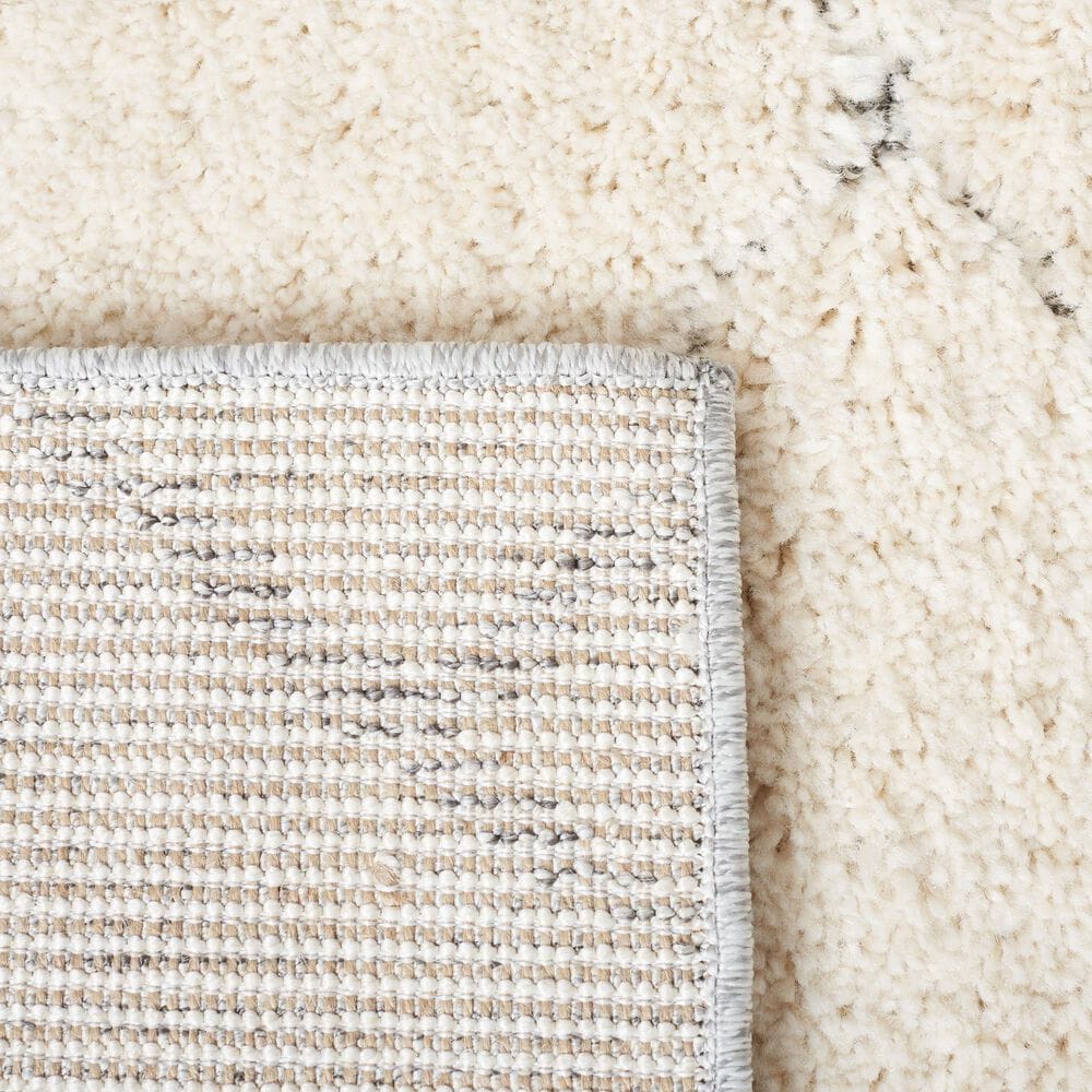 Safavieh Martha Stewart Lucia Shag MSR0727F 2&#39;6&quot; x 3&#39;9&quot; Light Grey and White Area Rug, , large