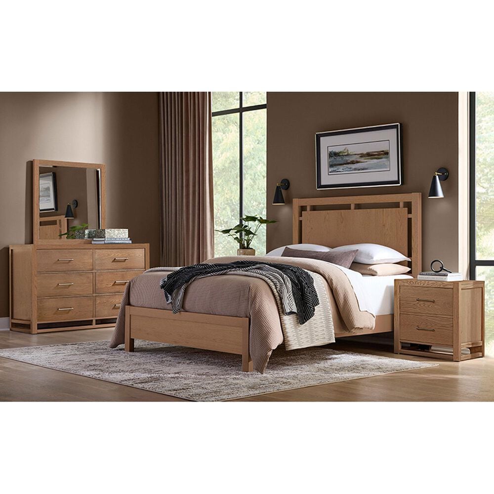 Viceray Collections Lodge and Loft 4-Piece Queen Bedroom Set in Blond Oak, , large